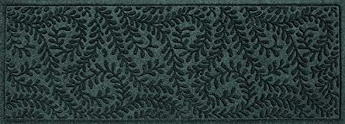 WaterHog Indoor/Outdoor Door Mat, 2' x 5', Made in USA, Durable & Skid-Resistant Front Door Rug, Decorative, Water-Trapping & Heavy-Duty Entryway Mat for Your Home, Boxwood Collection, Khaki/Camel