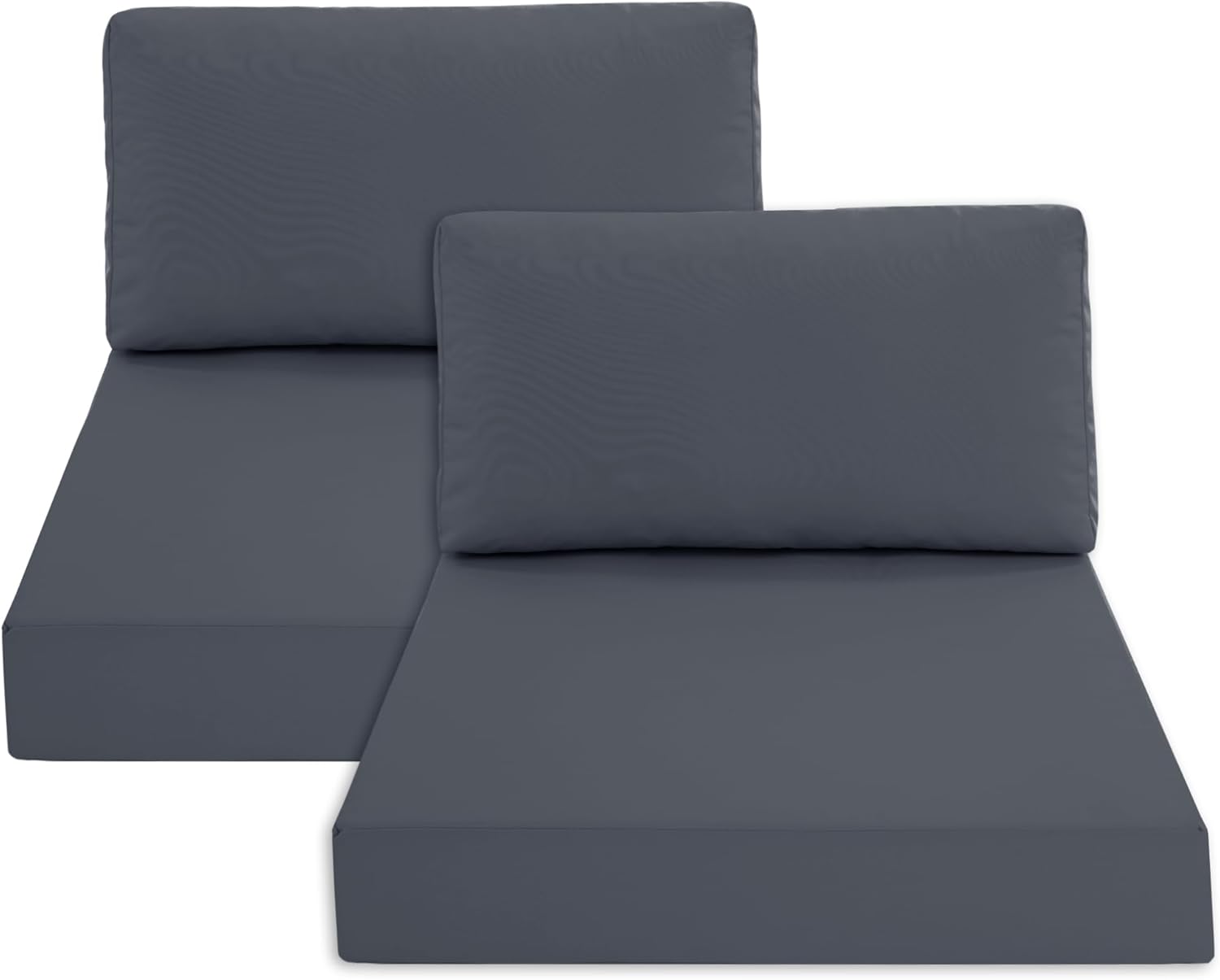 Outdoor Loveseat Cushions for Patio Furniture, Waterproof Weather & Fade Resistant Seat and Backrest Cushion Set with Removable Cover, 46 x 26 Inch, Red