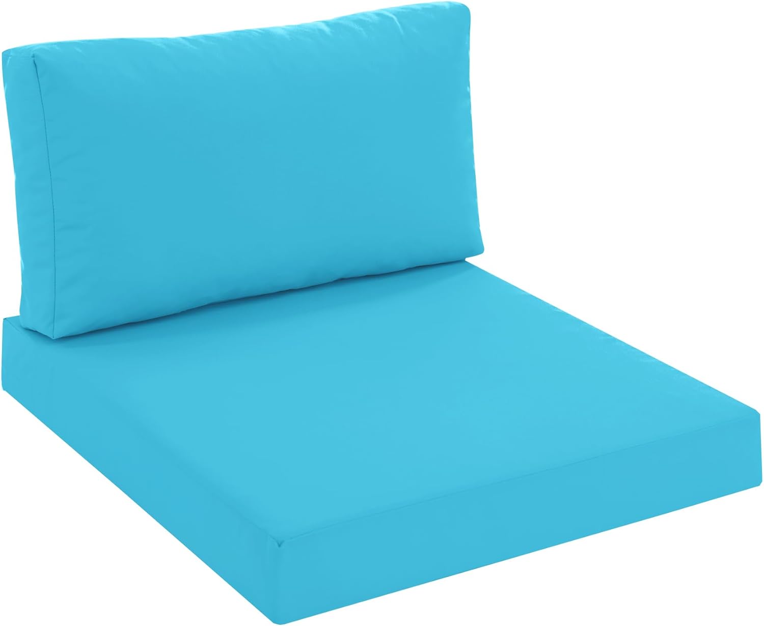 Outdoor Loveseat Cushions for Patio Furniture, Waterproof Weather & Fade Resistant Seat and Backrest Cushion Set with Removable Cover, 46 x 26 Inch, Red