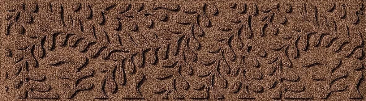 WaterHog Indoor/Outdoor Door Mat, 2' x 5', Made in USA, Durable & Skid-Resistant Front Door Rug, Decorative, Water-Trapping & Heavy-Duty Entryway Mat for Your Home, Boxwood Collection, Khaki/Camel