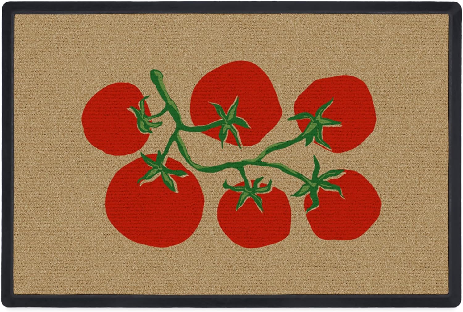 RUGGABLE Washable Front Doormat – Poppy Fields 2x3 Indoor/Outdoor Doormat – Fade–Resistant, Durable, Non–Slip – Welcome Mat for Entryway, Hallway, Bathroom, & Decor - with Standard Pad