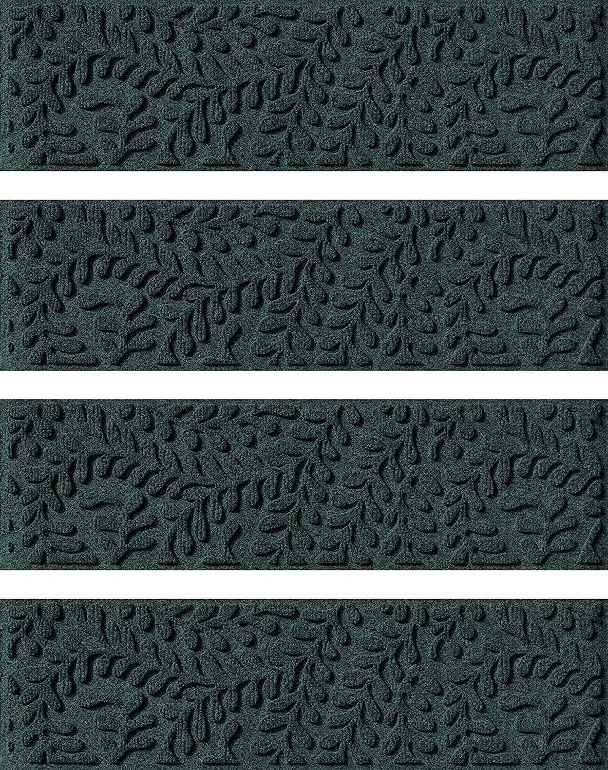 WaterHog Indoor/Outdoor Door Mat, 2' x 5', Made in USA, Durable & Skid-Resistant Front Door Rug, Decorative, Water-Trapping & Heavy-Duty Entryway Mat for Your Home, Boxwood Collection, Khaki/Camel