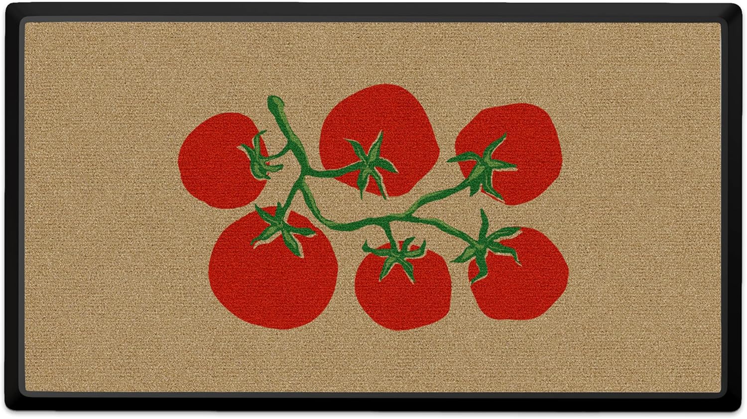 RUGGABLE Washable Front Doormat – Poppy Fields 2x3 Indoor/Outdoor Doormat – Fade–Resistant, Durable, Non–Slip – Welcome Mat for Entryway, Hallway, Bathroom, & Decor - with Standard Pad