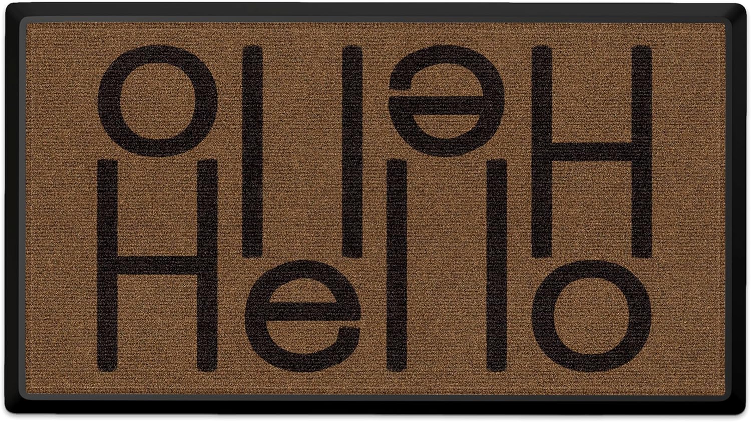 RUGGABLE Washable Front Doormat – Poppy Fields 2x3 Indoor/Outdoor Doormat – Fade–Resistant, Durable, Non–Slip – Welcome Mat for Entryway, Hallway, Bathroom, & Decor - with Standard Pad