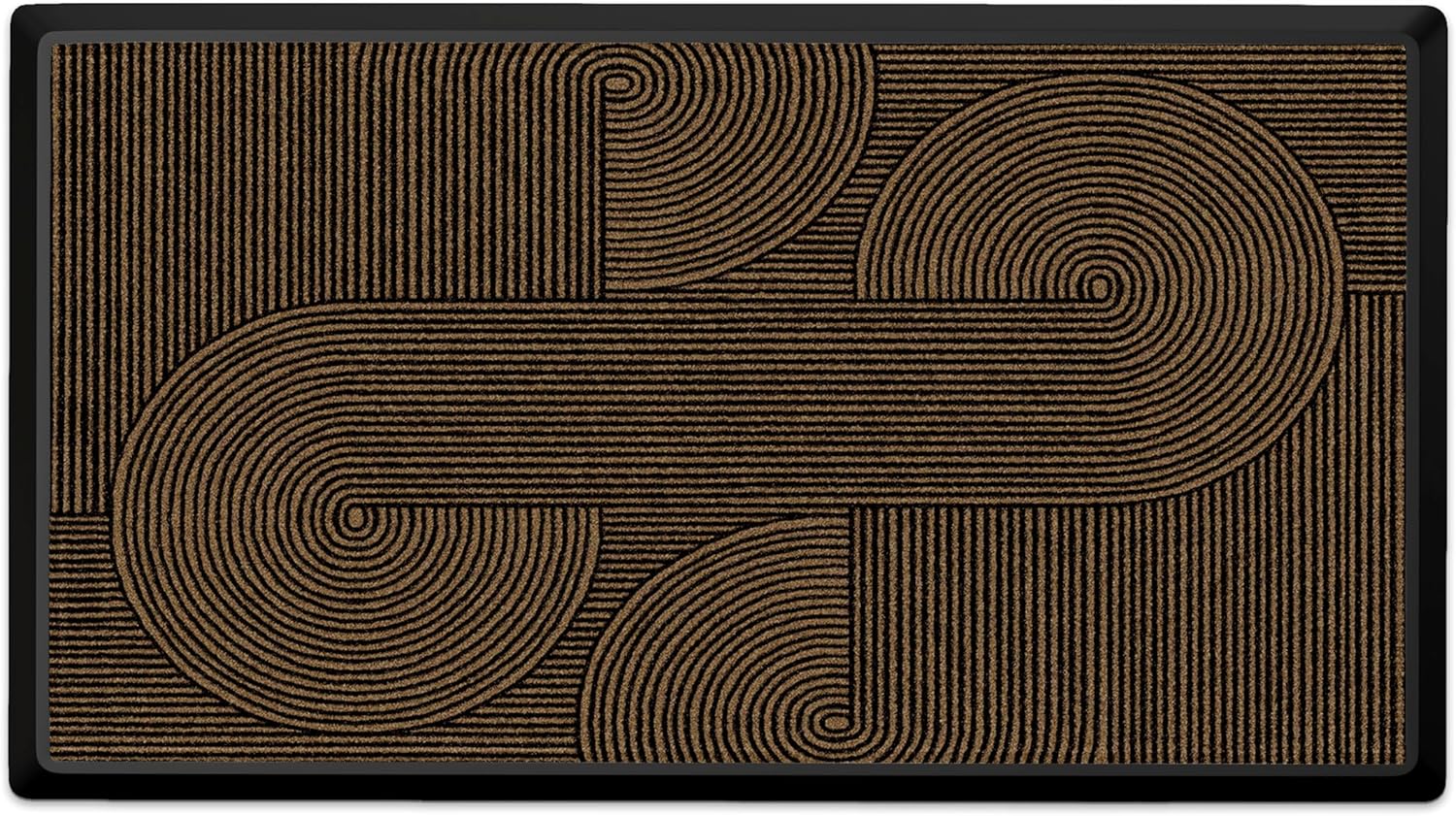 RUGGABLE Washable Front Doormat – Poppy Fields 2x3 Indoor/Outdoor Doormat – Fade–Resistant, Durable, Non–Slip – Welcome Mat for Entryway, Hallway, Bathroom, & Decor - with Standard Pad