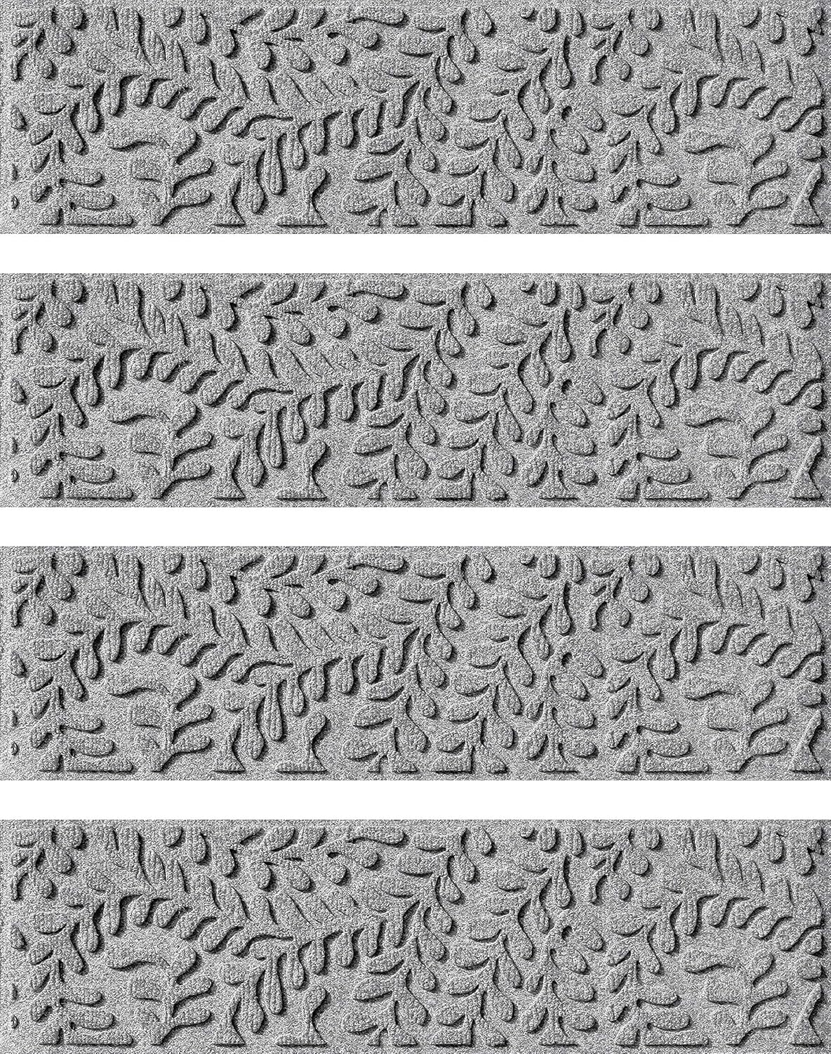 WaterHog Indoor/Outdoor Door Mat, 2' x 5', Made in USA, Durable & Skid-Resistant Front Door Rug, Decorative, Water-Trapping & Heavy-Duty Entryway Mat for Your Home, Boxwood Collection, Khaki/Camel