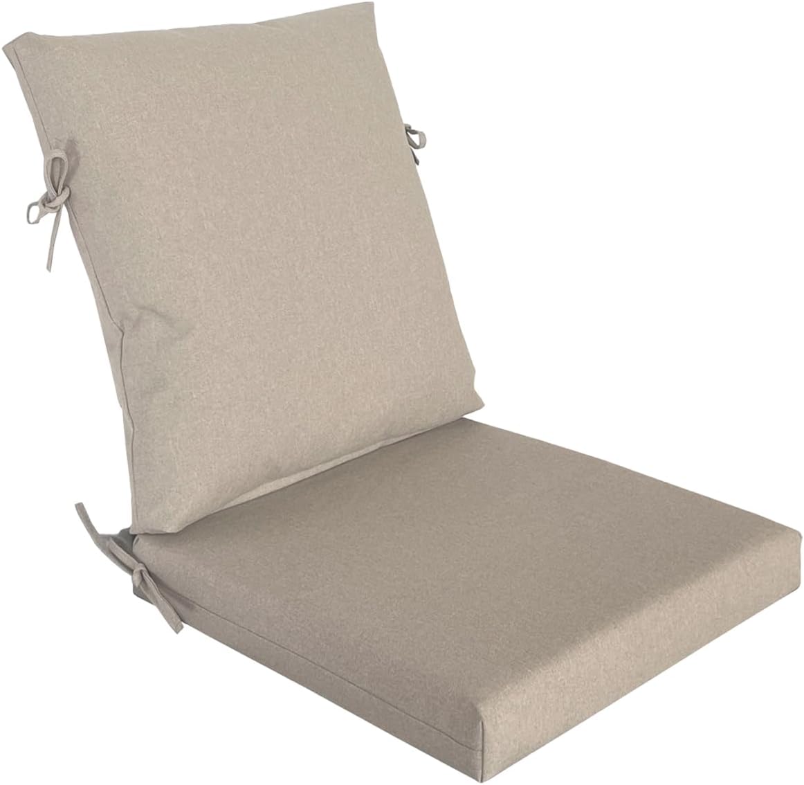 24x27.5 inch Outdoor/Indoor Deep Seat Patio Cushions Set of 2 Deep Seat Bottom Resilient Foam Filling Water Repellent Stain-Resistant UV Resistant Weather Resistant Chili