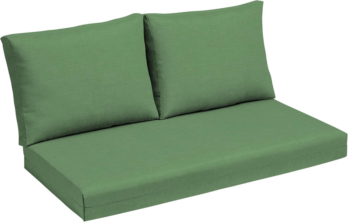 Arden Outdoor Loveseat Cushion Set, 48 x 24, Water Repellent, Fade Resistant, Cushion Set for Couch, Bench, and Swing, Sapphire Blue Leala