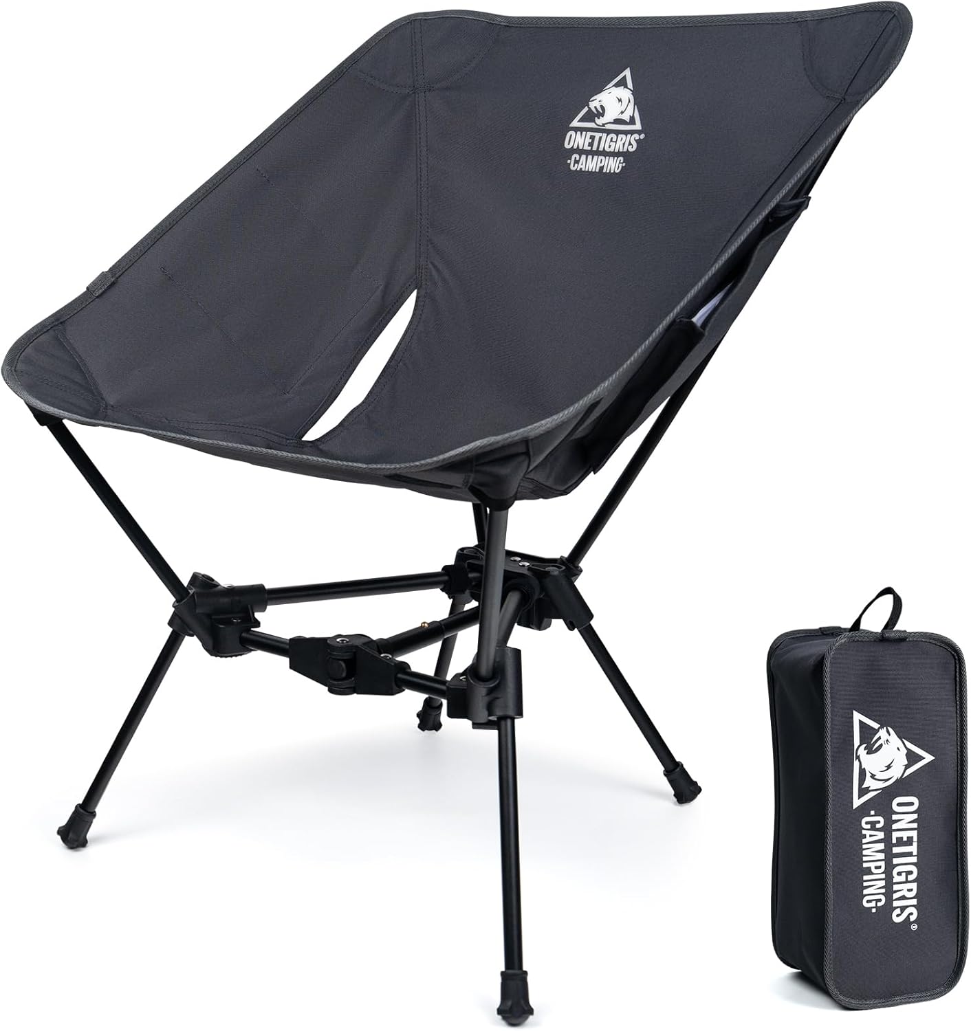 ONETIGRIS Tigerblade Camping Chair, Lightweight Folding Backpacking Hiking Chair, Compact Portable 330 lbs Capacity