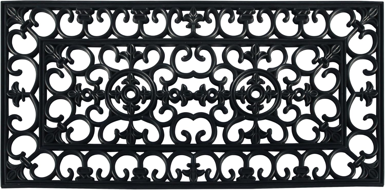 A1HC Extra Large Doormat, Natural Rubber, 36”x72”, Ideal for entryway, Scrapes Shoes Clean of Dirt & Grime, Heavy Duty Door mat for Indoor Outdoor, Mats for Entry, Patio, Busy Areas
