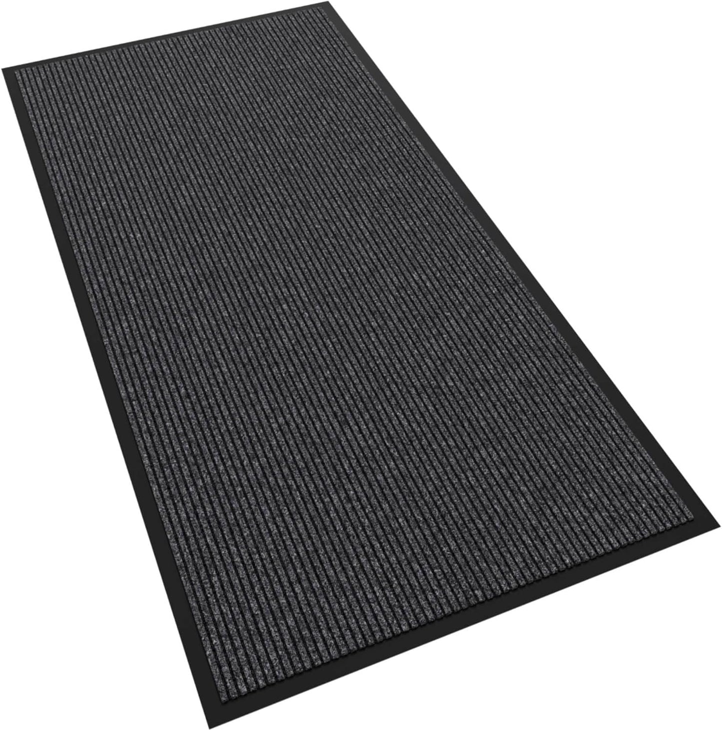 Front Door Mat, 60" x 36" Heavy Duty Indoor Outdoor Doormat, Non-Slip Welcome Mats for Entryway, Rubber Backing Low Profile Commercial Door Mats