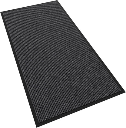 Front Door Mat, 60" x 36" Heavy Duty Indoor Outdoor Doormat, Non-Slip Welcome Mats for Entryway, Rubber Backing Low Profile Commercial Door Mats