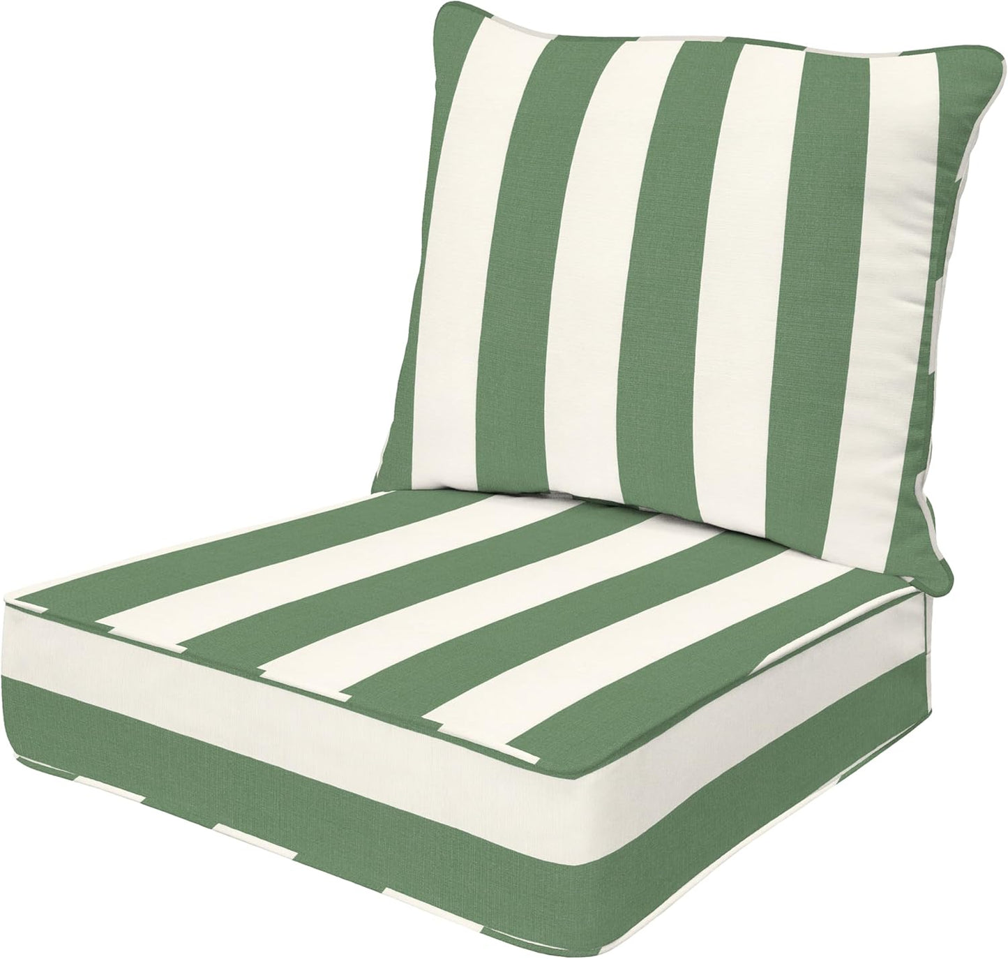 Honeycomb Outdoor Heritage Deep Seat, 24 x 23, Textured Solid Indigo Blue Chair Cushion for Patio Furniture