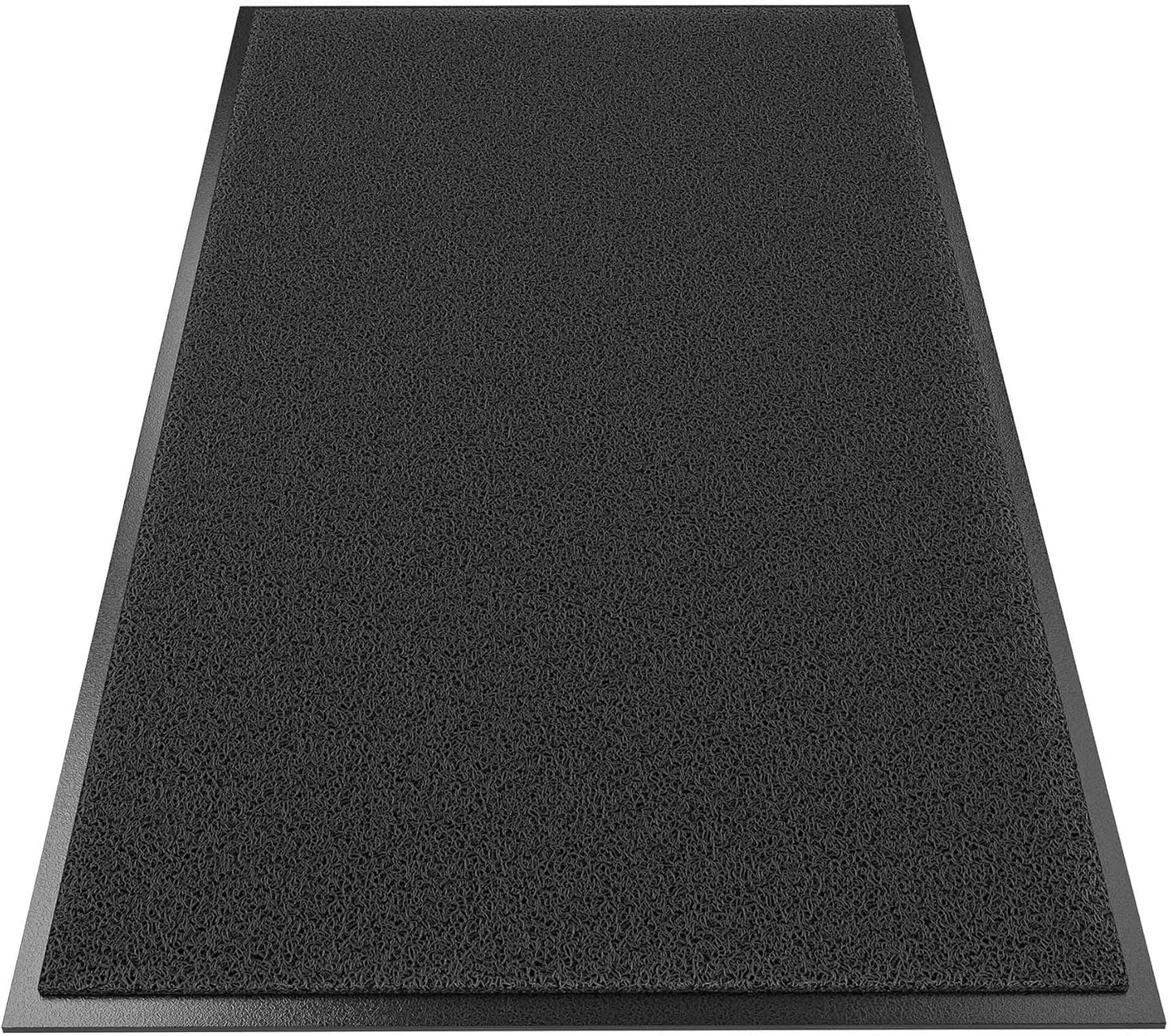 Sturdy Front Door Mat Outside Entrance, 6' x 3' All-Season All-Weather Doormat Waterproof, Stain and Fade Resistant, Natural Rubber Indoor Outdoor Welcome Door Mat Trap Dirt