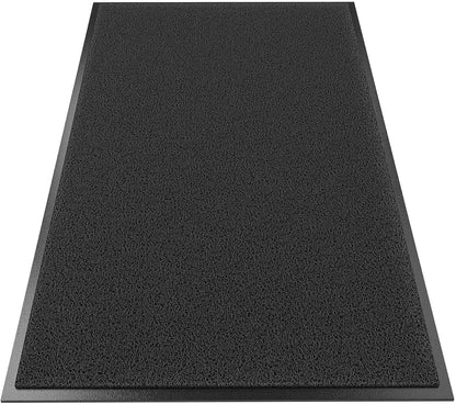 Sturdy Front Door Mat Outside Entrance, 6' x 3' All-Season All-Weather Doormat Waterproof, Stain and Fade Resistant, Natural Rubber Indoor Outdoor Welcome Door Mat Trap Dirt