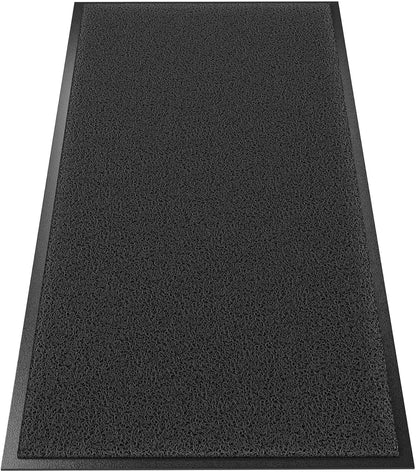 Sturdy Front Door Mat Outside Entrance, 6' x 3' All-Season All-Weather Doormat Waterproof, Stain and Fade Resistant, Natural Rubber Indoor Outdoor Welcome Door Mat Trap Dirt