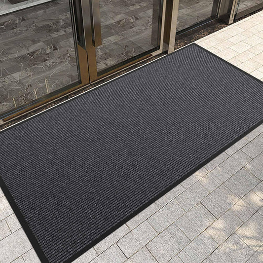 Front Door Mat, 60" x 36" Heavy Duty Indoor Outdoor Doormat, Non-Slip Welcome Mats for Entryway, Rubber Backing Low Profile Commercial Door Mats