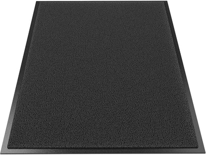 Sturdy Front Door Mat Outside Entrance, 6' x 3' All-Season All-Weather Doormat Waterproof, Stain and Fade Resistant, Natural Rubber Indoor Outdoor Welcome Door Mat Trap Dirt