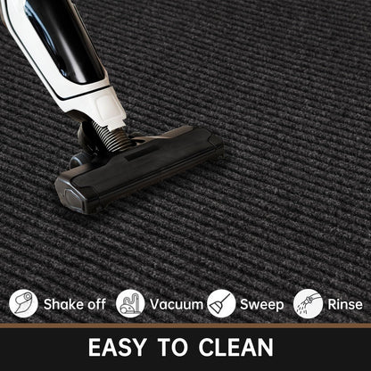 Front Door Mat, 60" x 36" Heavy Duty Indoor Outdoor Doormat, Non-Slip Welcome Mats for Entryway, Rubber Backing Low Profile Commercial Door Mats