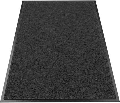 Sturdy Front Door Mat Outside Entrance, 6' x 3' All-Season All-Weather Doormat Waterproof, Stain and Fade Resistant, Natural Rubber Indoor Outdoor Welcome Door Mat Trap Dirt