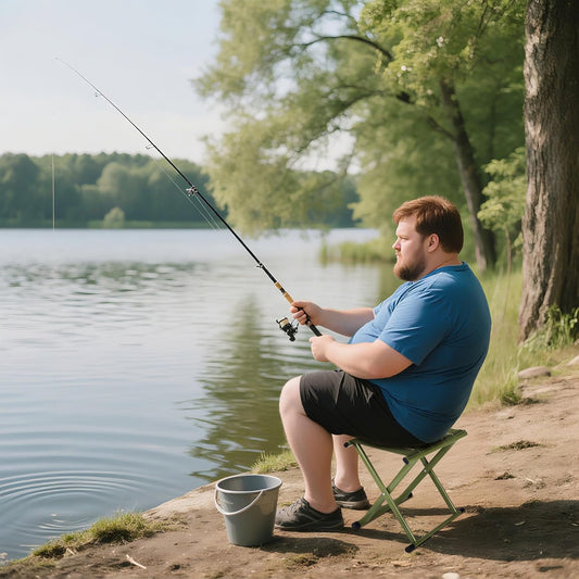 Folding Stool Heavy Duty Camping Stool Outdoor Portable Chair, 440lbs Heavy Duty Portable Folding Stool, Suitable for Camping, Outdoor Hiking, Outdoor Fishing, Picnicking,BBQ