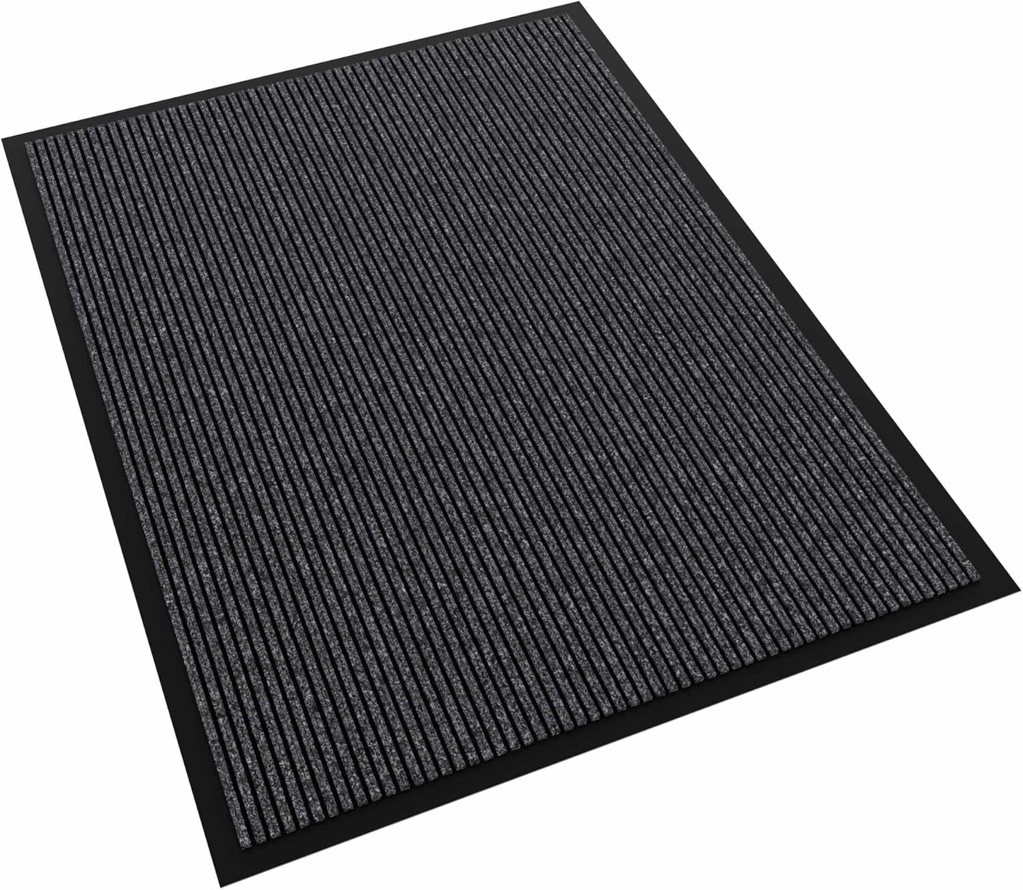 Front Door Mat, 60" x 36" Heavy Duty Indoor Outdoor Doormat, Non-Slip Welcome Mats for Entryway, Rubber Backing Low Profile Commercial Door Mats