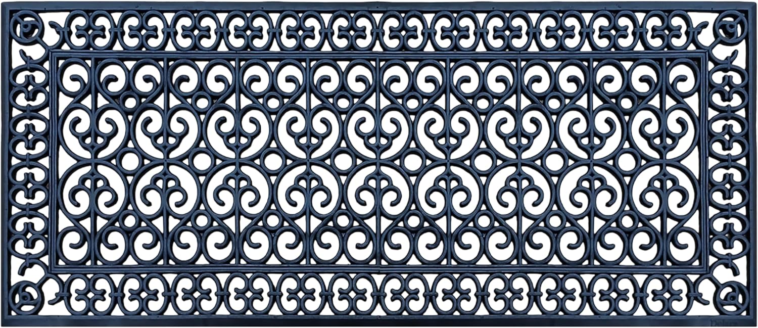 A1HC Extra Large Doormat, Natural Rubber, 36”x72”, Ideal for entryway, Scrapes Shoes Clean of Dirt & Grime, Heavy Duty Door mat for Indoor Outdoor, Mats for Entry, Patio, Busy Areas