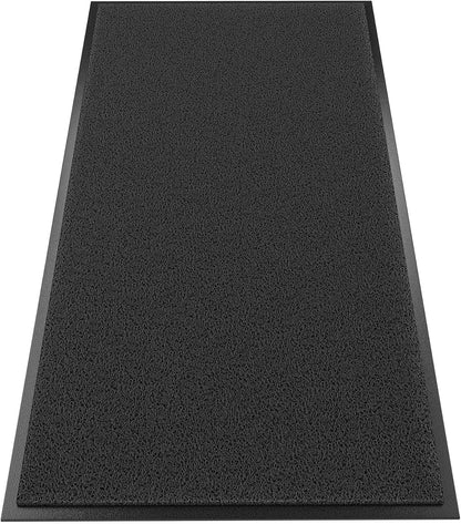 Sturdy Front Door Mat Outside Entrance, 6' x 3' All-Season All-Weather Doormat Waterproof, Stain and Fade Resistant, Natural Rubber Indoor Outdoor Welcome Door Mat Trap Dirt