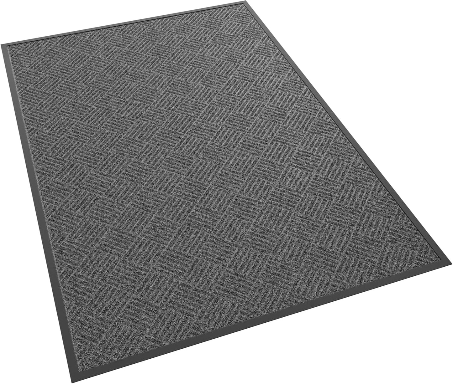 Front Door Mat, 60" x 36" Heavy Duty Indoor Outdoor Doormat, Non-Slip Welcome Mats for Entryway, Rubber Backing Low Profile Commercial Door Mats