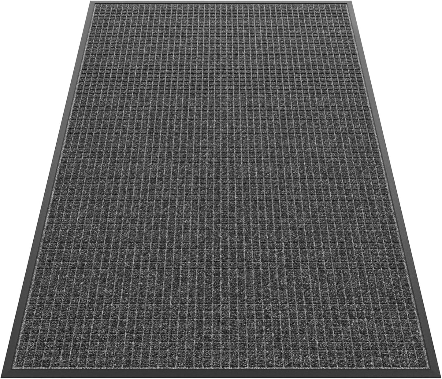 Sturdy Front Door Mat Outside Entrance, 6' x 3' All-Season All-Weather Doormat Waterproof, Stain and Fade Resistant, Natural Rubber Indoor Outdoor Welcome Door Mat Trap Dirt