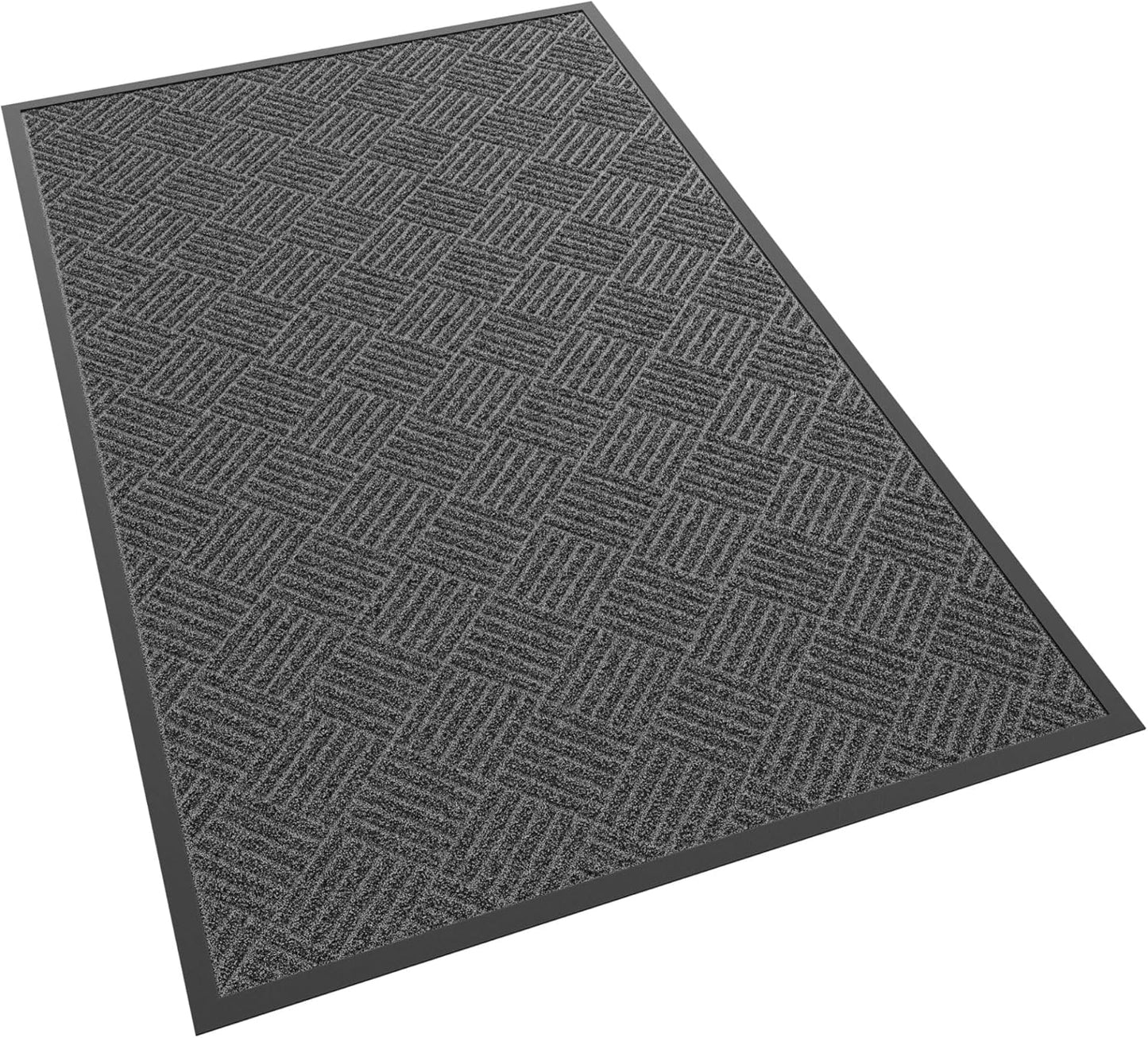 Front Door Mat, 60" x 36" Heavy Duty Indoor Outdoor Doormat, Non-Slip Welcome Mats for Entryway, Rubber Backing Low Profile Commercial Door Mats