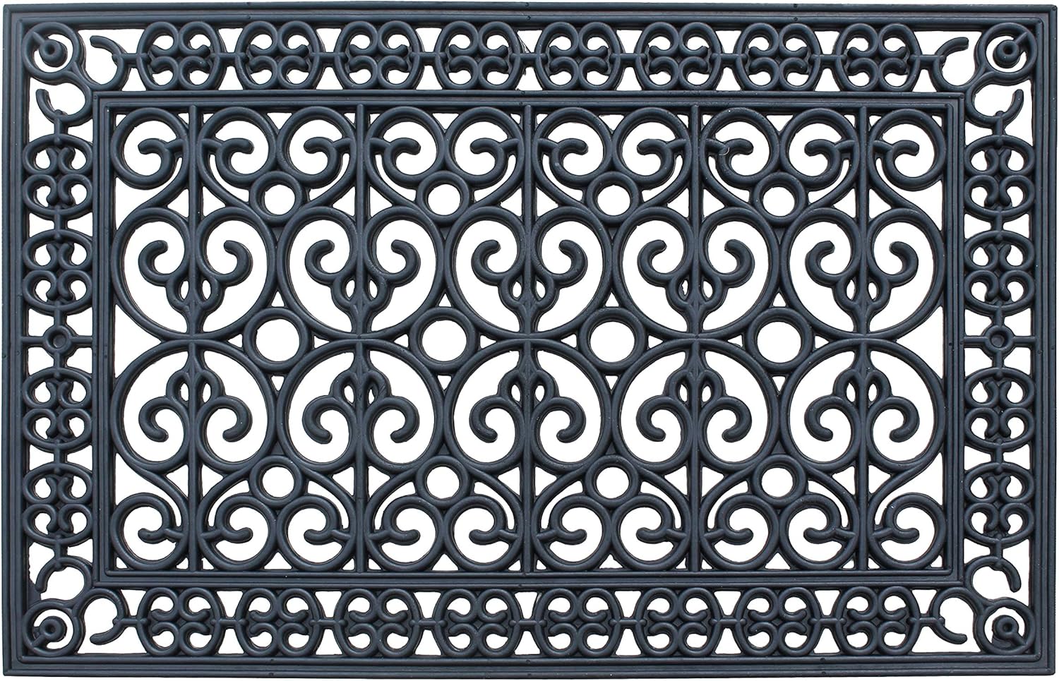 A1HC Extra Large Doormat, Natural Rubber, 36”x72”, Ideal for entryway, Scrapes Shoes Clean of Dirt & Grime, Heavy Duty Door mat for Indoor Outdoor, Mats for Entry, Patio, Busy Areas