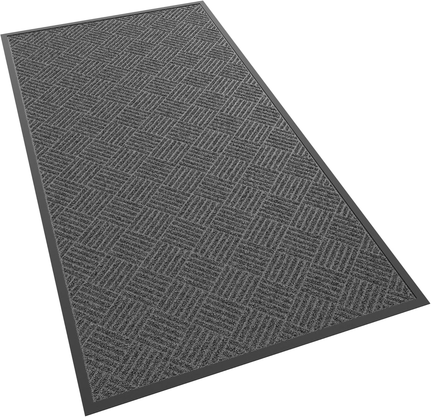 Front Door Mat, 60" x 36" Heavy Duty Indoor Outdoor Doormat, Non-Slip Welcome Mats for Entryway, Rubber Backing Low Profile Commercial Door Mats