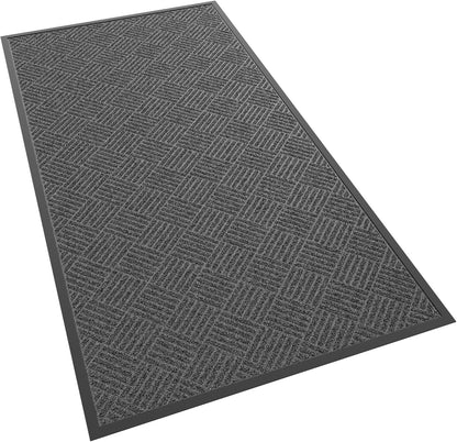 Front Door Mat, 60" x 36" Heavy Duty Indoor Outdoor Doormat, Non-Slip Welcome Mats for Entryway, Rubber Backing Low Profile Commercial Door Mats