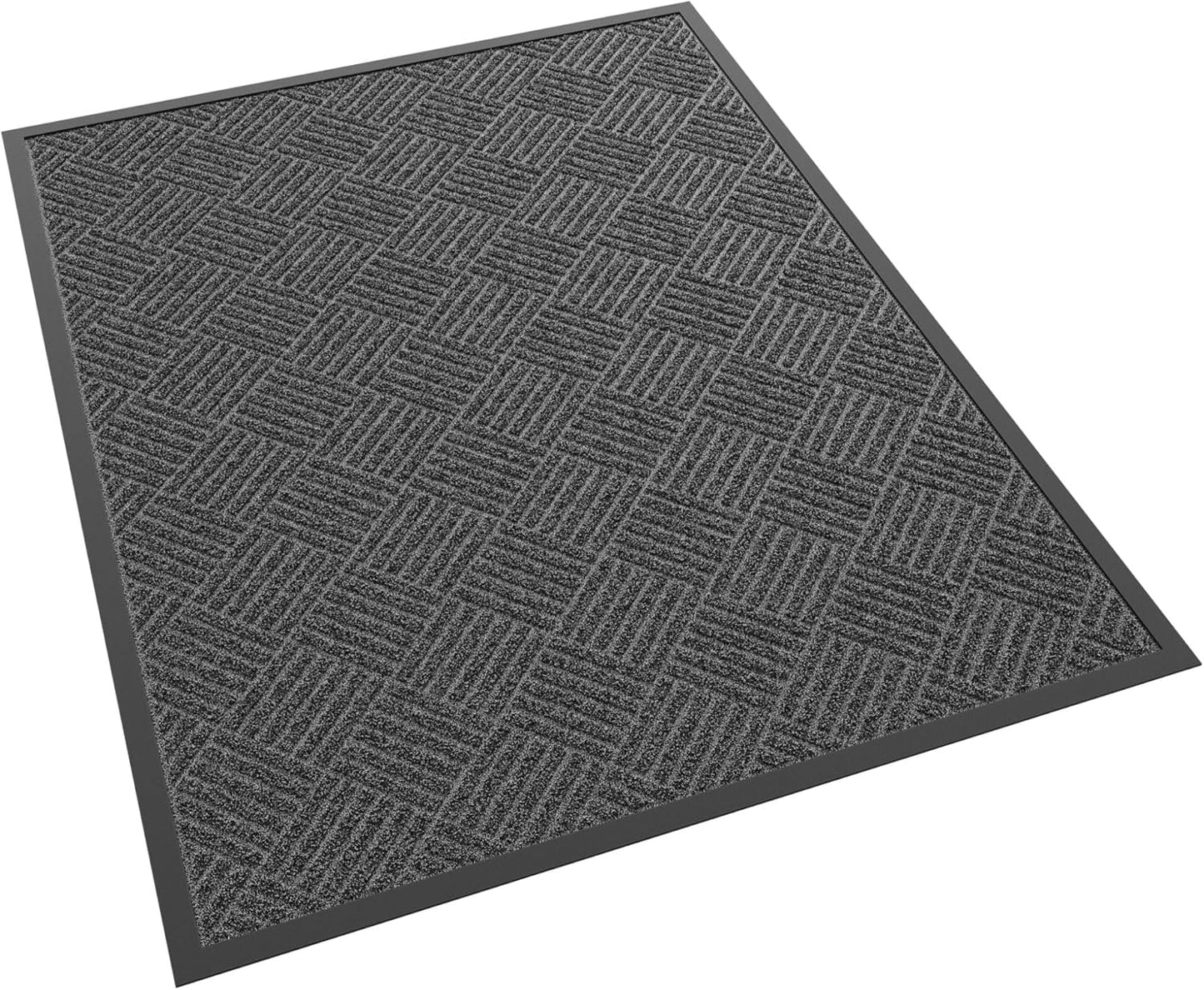 Front Door Mat, 60" x 36" Heavy Duty Indoor Outdoor Doormat, Non-Slip Welcome Mats for Entryway, Rubber Backing Low Profile Commercial Door Mats